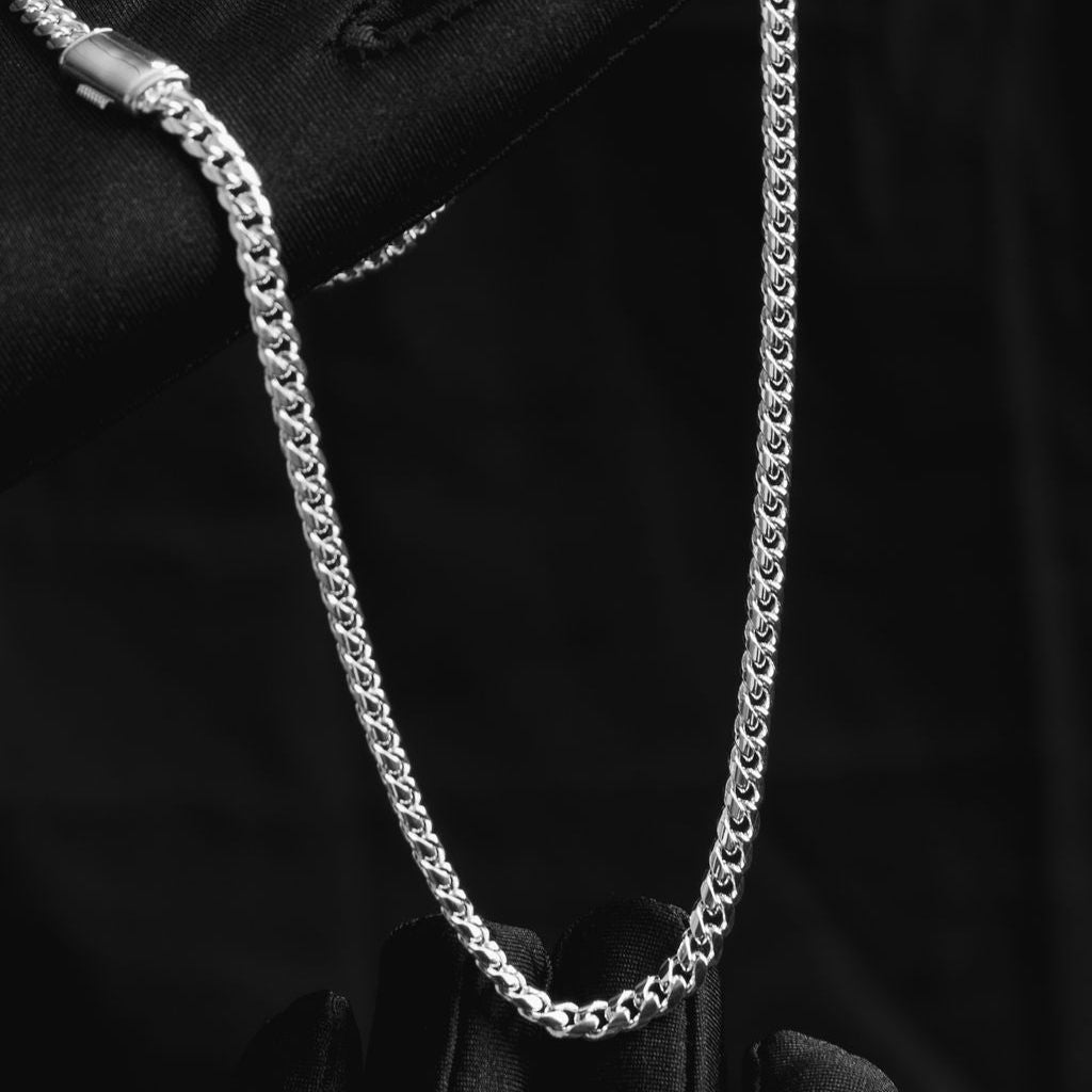5MM Cuban Link Chain - Handcrafted Designer Silver Cuban Link Chain - Exclusively by JANDER