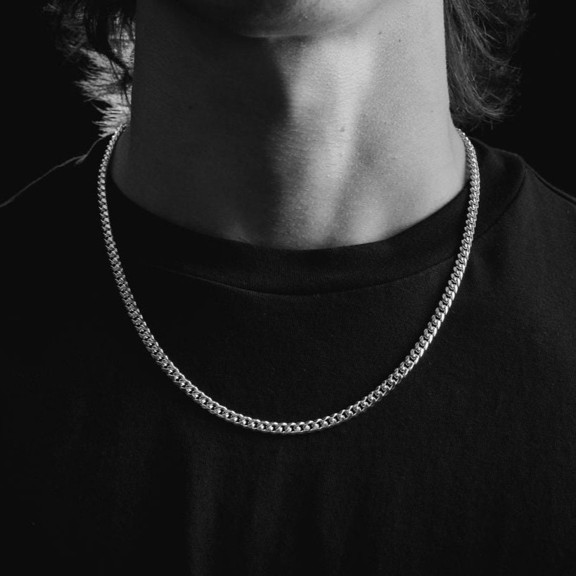 5MM Cuban Link Chain - Handcrafted Designer Silver Cuban Link Chain - Exclusively by JANDER