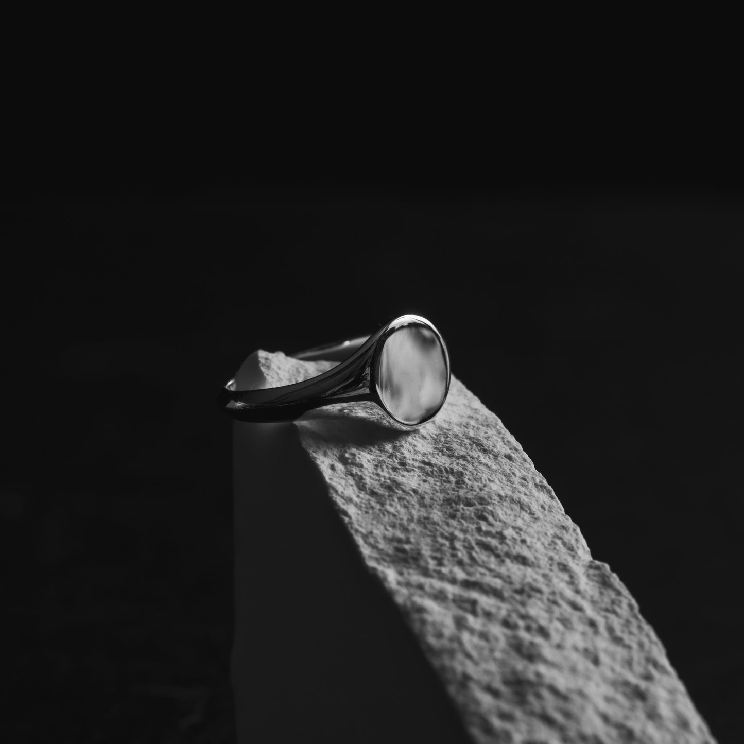 Minimalist Signet Ring - Handcrafted Designer Minimalist Silver Ring - Exclusively by JANDER