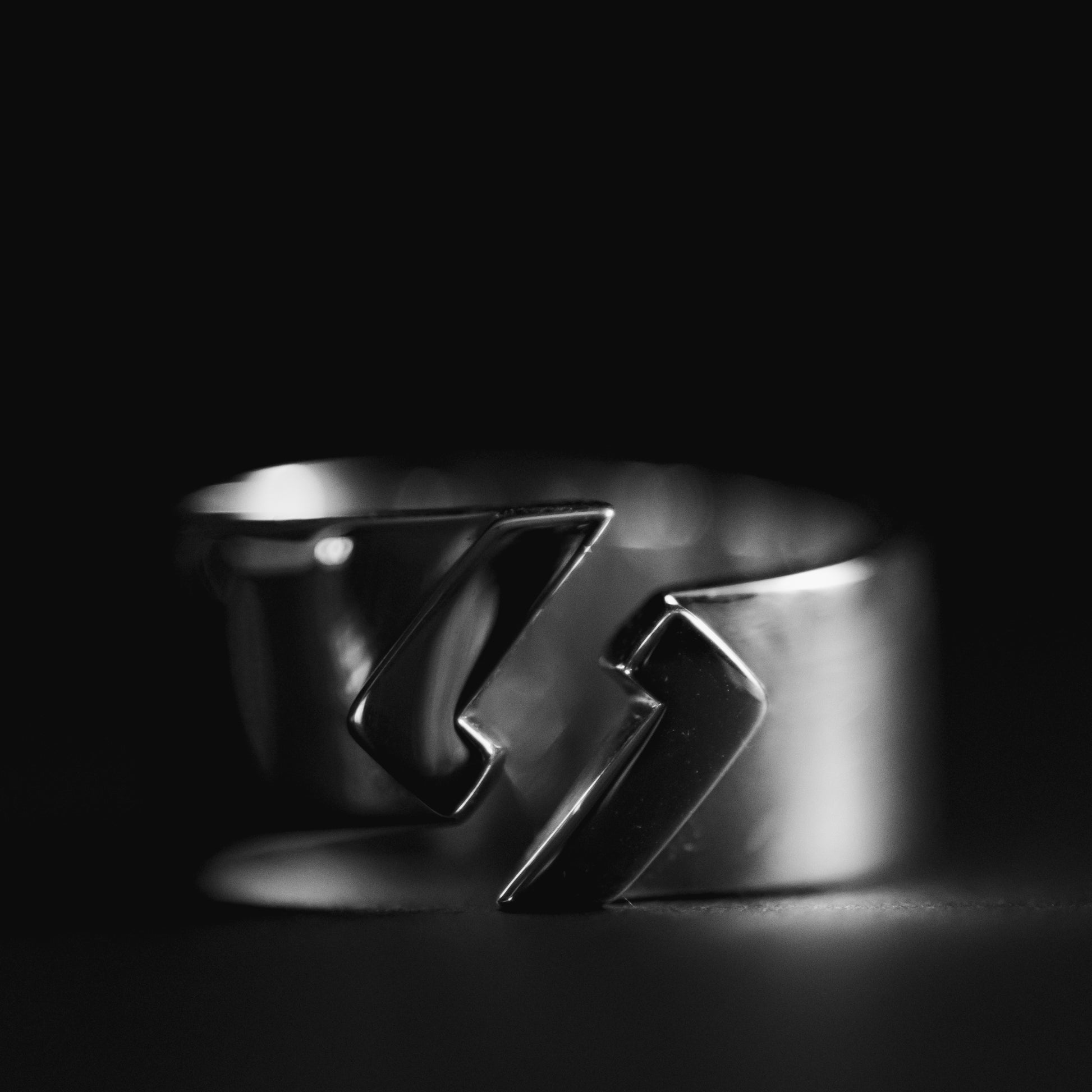 Bold Split Logo Ring - Handcrafted Designer Silver Ring - Exclusively by JANDER