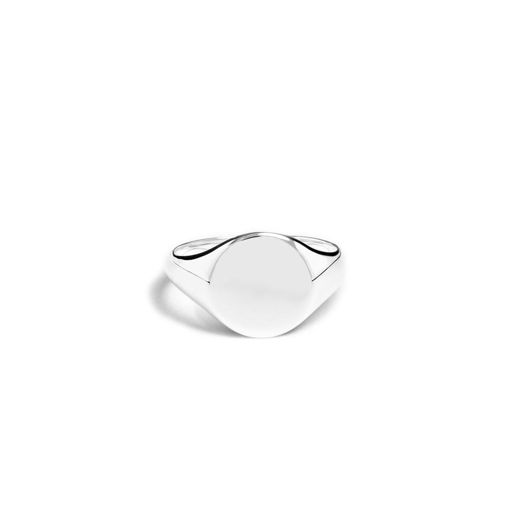 Minimalist Signet Ring - Handcrafted Designer Minimalist Silver Ring - Exclusively by JANDER