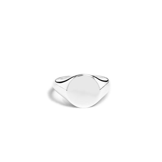 Minimalist Signet Ring - Handcrafted Designer Minimalist Silver Ring - Exclusively by JANDER